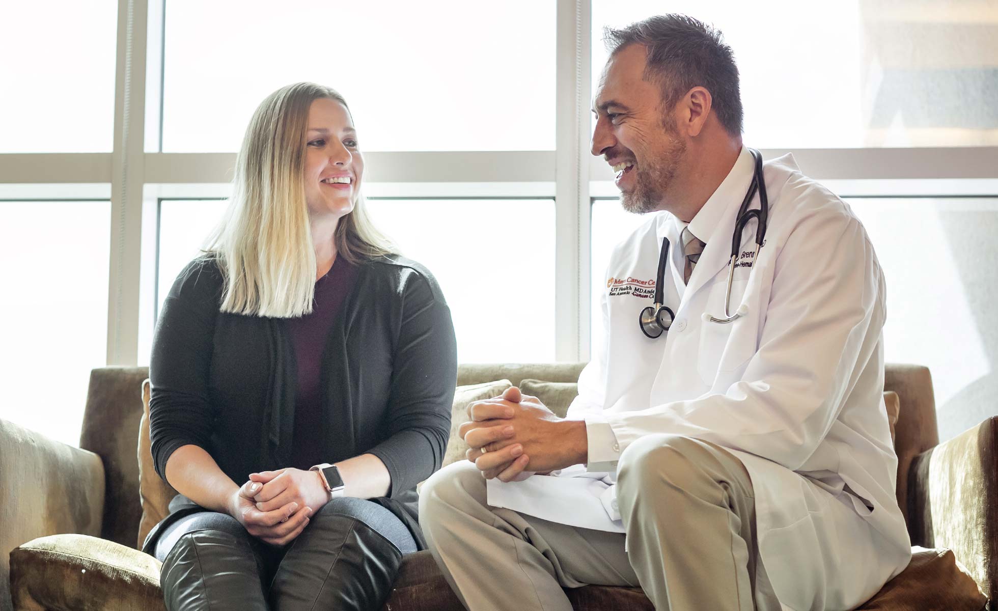 doctor and patient having a conversation