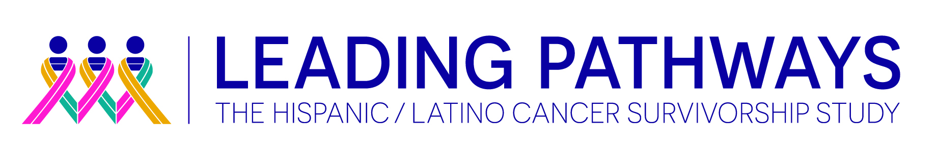 A logo of the "Leading Pathways Hispanic/Latino Cancer Survivorship Study"