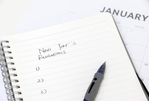 New Year's Resolution journal and calendar
