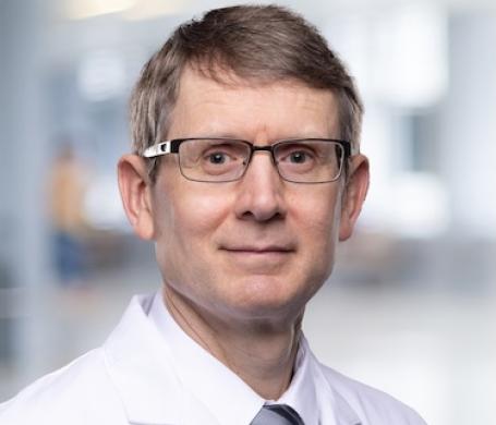 Dr. LeVasseur in his white coat